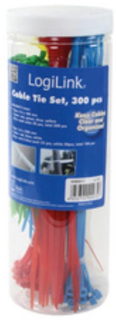 LogiLink kabelbinderset, gesorteerd, nylon, inhoud: 600 stuks