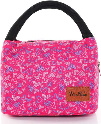 Opvouwbare koeltas en lunchtas - Waterdicht, hoge dichtheid, voor school en werk, 6,5 L, roze