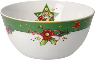 Goebel - Mary Engelbreit | Kom Love Me | Schaal - porselein - 15cm - Kerst - 2 stuks