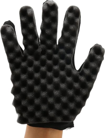 Krullende Haarspons Handschoenen voor Haarstyling, Haar Twist en Golf Effect, Ideaal voor Krullend Haar en Professionele Kappers