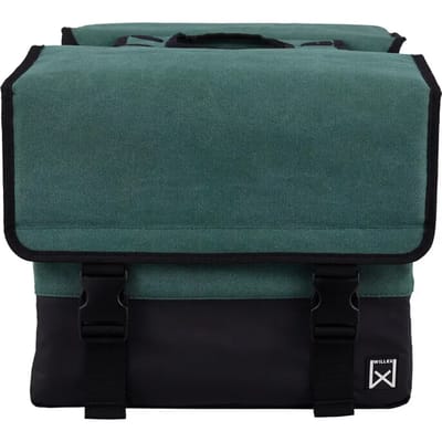 Willex - Dubbele Canvas Plus - 30 Liter - Universele Bevestiging - Extra Sterk - Green/Matt black