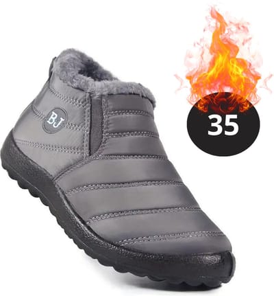 Nivard Snowboots - Sneeuwschoenen - Sneeuwboots - Dames - Wintersport - Ski - Skischoenen - Grijs - 35 - Laag