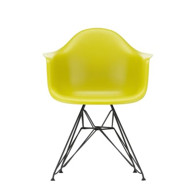 Vitra - DAR Eames Plastic Armchair - mosterd RE - zwart - geel