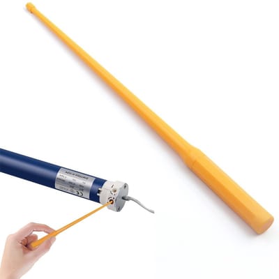 Dailygoods- Stang Duurzaam 19,5 cm - Rolluikmotor - Gemotoriseerde Gordijnen - Flexibele Kunststof Buis - Zeskantschroeven - Eenvoudige Aanpassing - Afstelstang