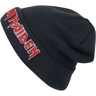 Iron Maiden Logo Unisex Beanie - zwart - Standard
