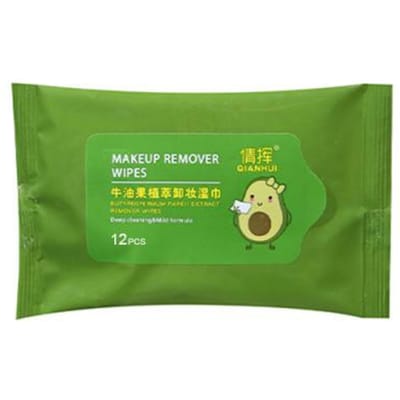 Avocado Make-up Remover Doekjes Oog-, Lip- & Gezichts Make-up Remover Wegwerpspons Uitneembaar Zacht Niet-Irriterend Diepreinigend