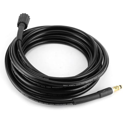 Tuyau Laveur Auto 40MPa 5800PSI Nettoyage Eau Haute Pression Tuyau Caoutchouc Adapté pour Karcher K2 10m / 32.8ft black