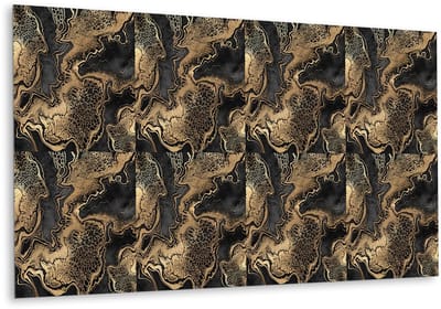 Tulup PVC Wandpaneel - Zandabstractie Vinyl Wandpaneel - 100 cm x 50 cm - Veelkleurig PVC Wandpaneel - 1 stuk - PVC Muurpaneel - Marmer Wandpaneel - Wandpaneel Zelfklevend - Plaktegels Keuken en Badkamer