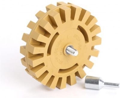 Weber Tools getande caramelschijf 100mm x 26mm voor het verwijderen van stickers en lijmresten