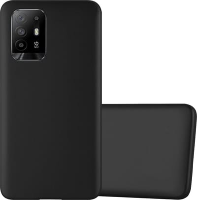 Cadorabo Hoesje geschikt voor Oppo A94 5G in METALLIC ZWART - Beschermhoes gemaakt van flexibel TPU silicone Case Cover