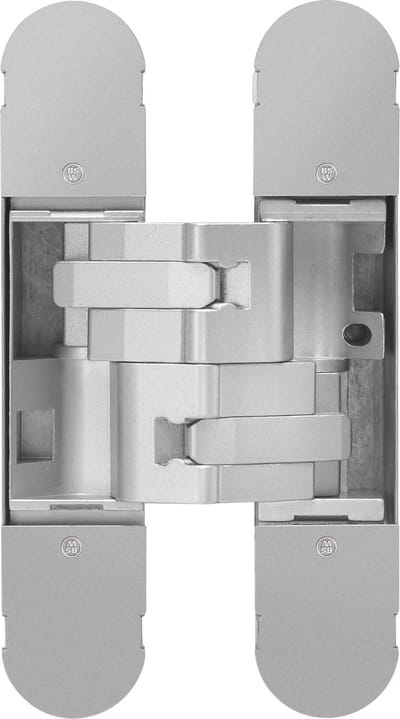 BSW Onzichtbaar scharnier, 3D, type Hide 160-120, afmeting 160x32mm, kleur F1, brandwerend 120 minuten