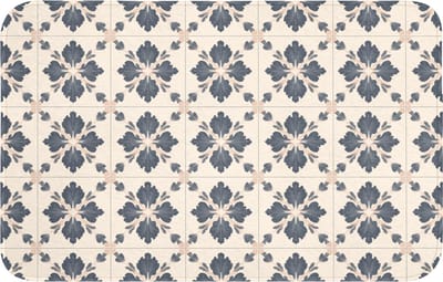 WC mat 80x50 cm - Antislip - Bladvorm - Klassiek - Kleurrijk - Toiletmat - Vloermat - Douchemat - Toilet tapijt - Toiletmatten