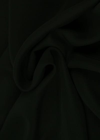 15 meter chiffon stof - Zwart - 100% polyester