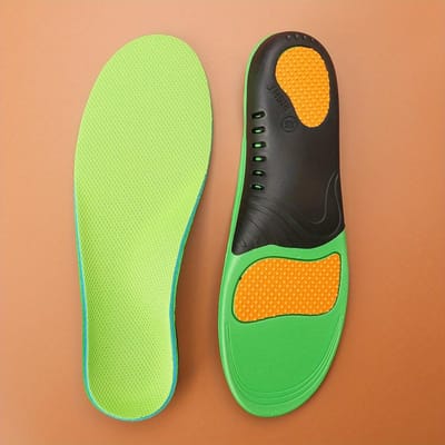 Boogondersteunende Inlegzool, Platvoet Orthopedische Inlegzool Hoge Boog Pijn Zwaar M groen