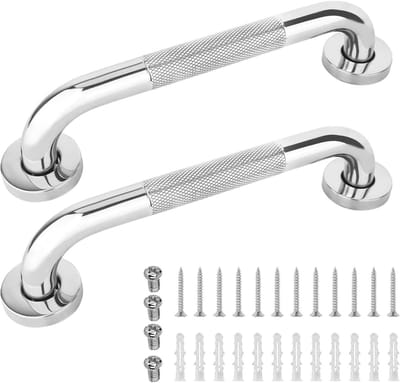 Ronte - Handgreep 30 cm roestvrij staal antislip voor badkamer wandmontage - 2 stuks