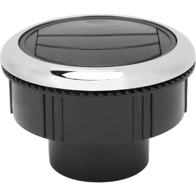87mm Airconditioning Uitlaat ABS Elektrogeplateerd Afdekking Sierlijst Rond Universeel voor Camper Boot Bus gray