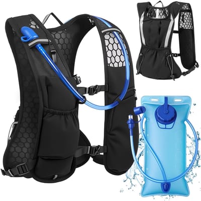 KZQ Waterrugzak camelbag zwart fietsrugzak camelbak rugzak geschikt voor wielrennen hardlopen en hiken