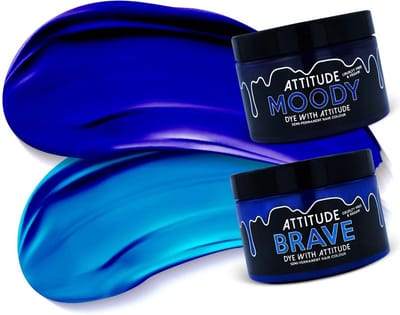 Attitude Hair Dye - GOT THE BLUES Duo Semi permanente haarverf combi - Blauw