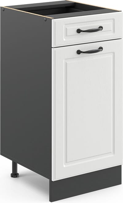 Vicco R-Line Keukenonderkast – 40 cm, WB Antraciet Wit Landhuis