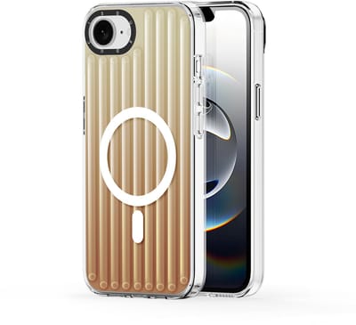Dux Ducis - Telefoonhoesje geschikt voor Apple iPhone 16E - Back Cover - Zest Serie - Geschikt voor MagSafe - TPU - Woestijngoud