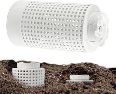 Compost Bak - Wormenbak Wormenmest - Organisch Afval Verwerken - Efficiënte Ventilatie - 32 x 18 x 18 cm - Zwart