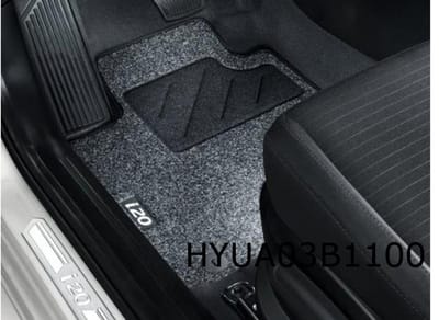 Hyundai i20 (11/20-) Mattenset (4x) naaldvilt tekst 'I20' Origineel! Q0141ADE00