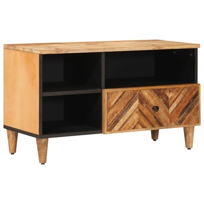 vidaXL - Opbergkasten - Bruin - 80 - x - 33,5 - x - 46 - cm - Massief - Mango - Hout