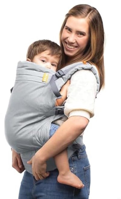 Peuter Babydrager en Kinderdrager (9-27 kg) - Lichtgewicht Katoenen Draagzak voor Peuters met 2 Draagposities