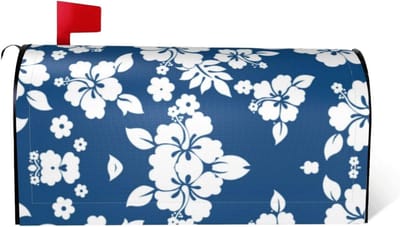 Brievenbushoes Bloemen - Postbak Decoratie - Tuin Aankleden - Magnetische Bevestiging - Standaard Formaat - Zwart
