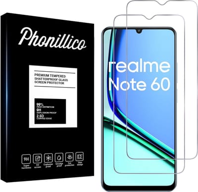 Screenprotector voor Realme Note 60 - 2 stuks Beschermglas van glas Transparante glazen schermbeschermfolie