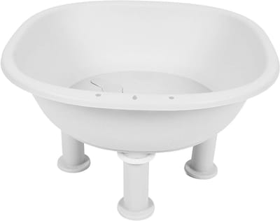 Badzitje Verzorging - Zitbad Aambeien - Comfortabel Baden - Antislip Stabiliteit - Inklapbaar Ontwerp - Wit