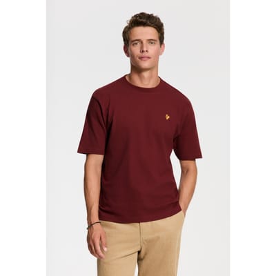 Shiwi Finn Relaxed T-shirt Coral Logo Red Earth Größe: L | Basic T-Shirts Outlet | Herren | Orange