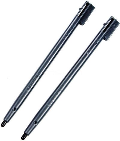 2x Stylus pen geschikt voor Nintendo DS Zwart