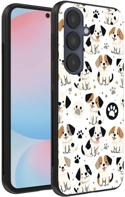 Smartphonica Telefoonhoesje Geschikt voor Samsung Galaxy S24 FE met honden opdruk - TPU backcover case dog design geschikt voor Samsung Galaxy S24 FE