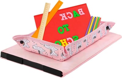 Kinder Vliegtuig Dienblad - Reis Organizer - Onderweg Eten - Morsbestendige Barrière - 32 x 21 cm - Alpaca