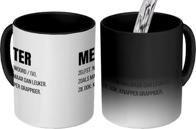 Magic Mok - 275ML - Koffiebeker geschenk - Mokken - Koffiemok - Koffietassen - Koffietas - Theemok - Theemokken groot - Thee tas - Cadeau Meter en Peter - Quote - Spreuken - Betekenis - Wil jij mijn meter zijn - Peettante vragen - Metekind - Petekind