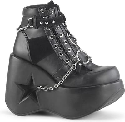 DemoniaCult - DYNAMITE-101 Plateau Laarzen - US 12 - 42 Shoes - Zwart