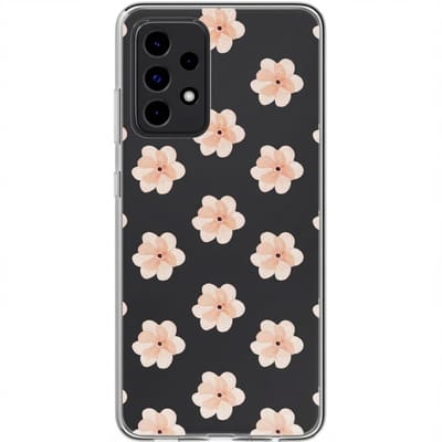 imoshion Hoesje - Geschikt voor Samsung Galaxy A52 (4G) / A52s / A52 (5G) - Design hoesje - Floral Peach