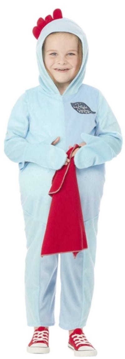 Smiffys - In The Night Garden Iggle Piggle Kinder Kostuum - Kids tm 2 jaar - Blauw