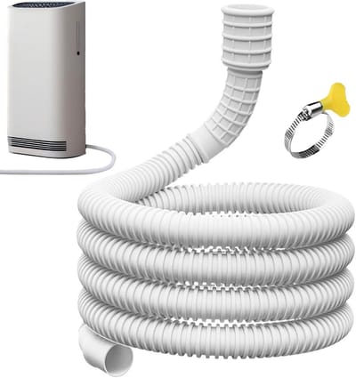 Afvoerslang Wasmachine - Condensafvoer Slang - Apparaten Ontwateren - Lekvrije Afdichting - 3 meter - Wit