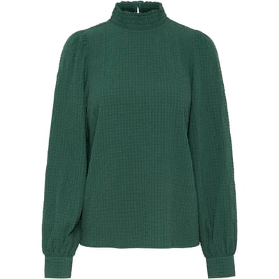 Blouse met lange mouwen Regular fit Garden Topiary green