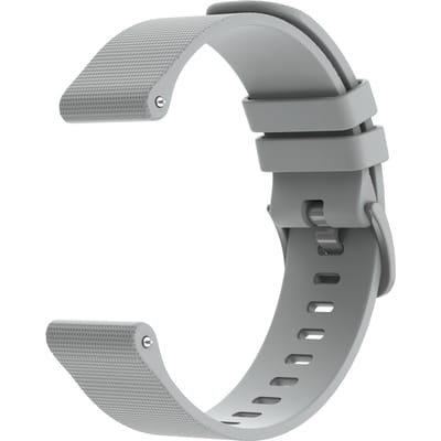 imoshion Siliconen sport bandje met gesp - Universeel 22 mm aansluiting - Grijs
