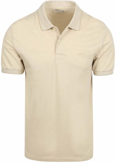 Gant 2Tone Piqué Poloshirt Ecru - Maat M - Heren