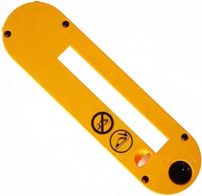Tafelzaagaccessoire - Zaagplaat - Veilig Zagen - Stevig Ontwerp - 10 inch - Geel