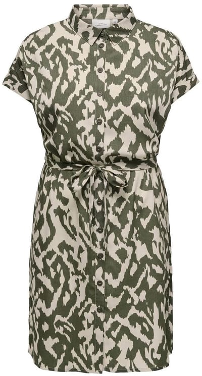 ONLY CARMAKOMA - CARDIEGA S/S SHIRT DRESS WVN NOOS Dames Jurk
