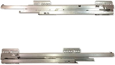 Dailygoods- Lichaamsrails 40 kg Draagvermogen - Volledig Uittrekbaar - Soft-Close - Zijmontage - Geschikt voor Nova Pro - Hoogste Kwaliteit - Schuifgeleiders