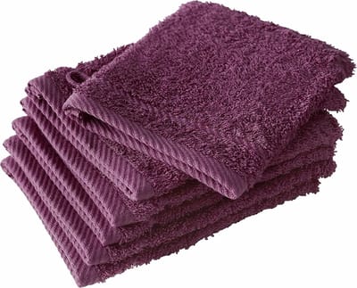 De Witte Lietaer Washandjes Helene Beet Red 15 x 21 cm - 6 stuks - Katoen