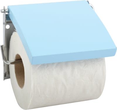 MSV Toiletrolhouder Blauw – Toiletpapierhouder voor Wandmontage – WC Papierhouder 13 x 15 x 11,5 cm – WC Rol Dispenser