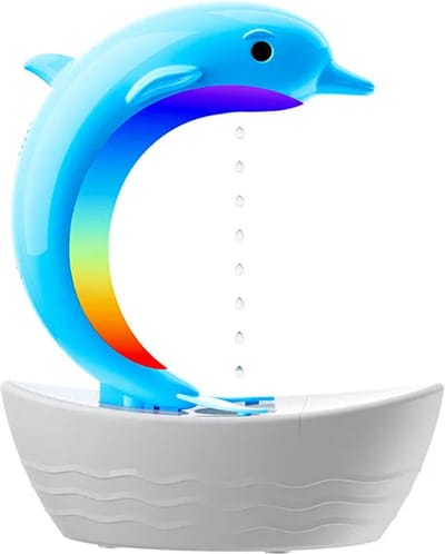 Blue Dolphin Anti-Gravity Luchtbevochtiger met Bluetooth Luidspreker, Kleurrijke Lichten, Aromatherapie – Perfect voor Woondecoratie, Slaapkamer, Cadeau