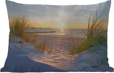 Buitenkussens - Strand - Zon - Duin - Gras - Zand - Horizon - 60x40 cm - Weerbestendig